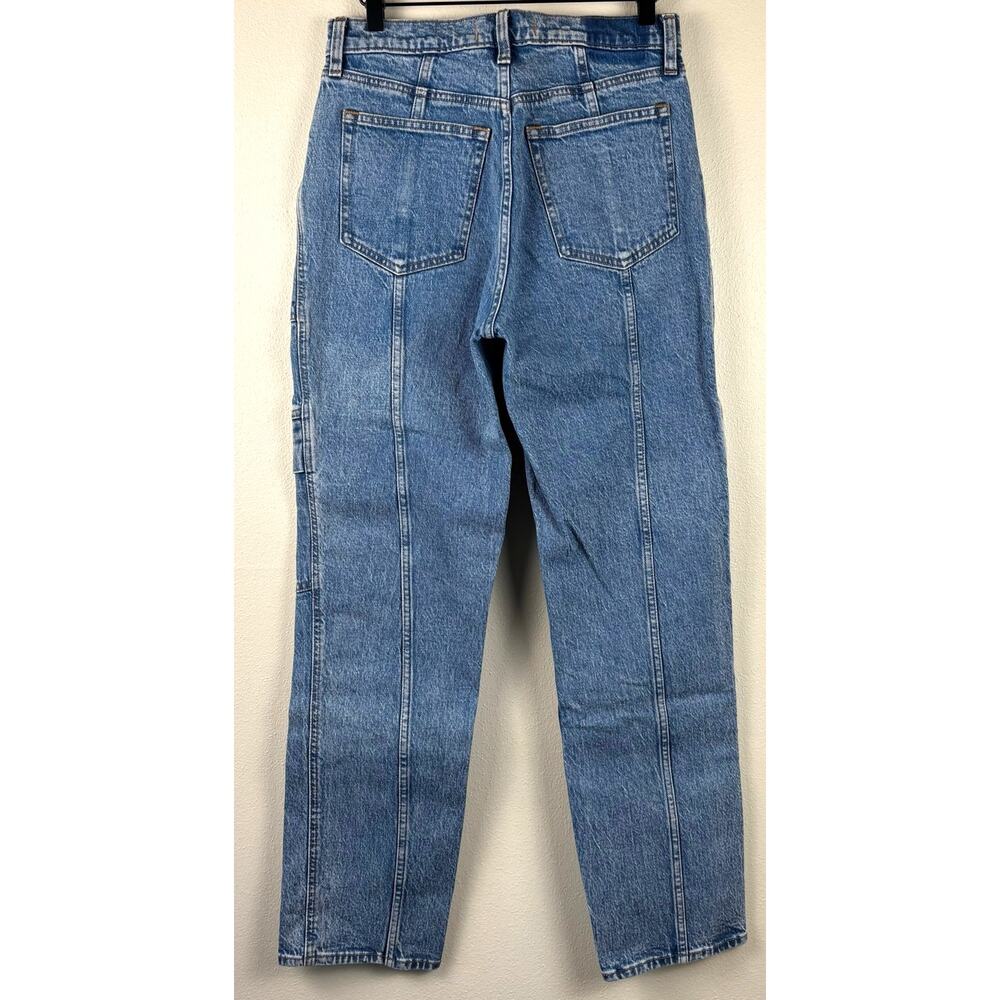 Abercrombie & Fitch 90's Straight Ultra High Rise Jeans Size 28 Blue Carpenter - Picture 6 of 8